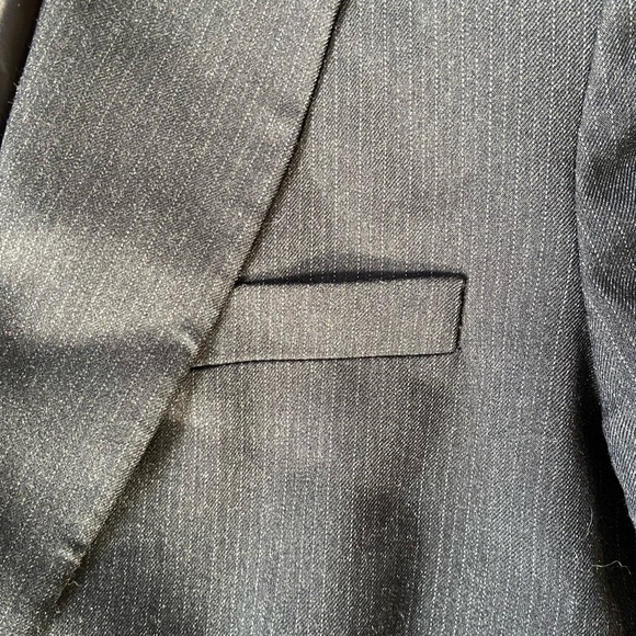 2/$10 Calvin Klein Black Pinstripe Blazer - Picture 2 of 7